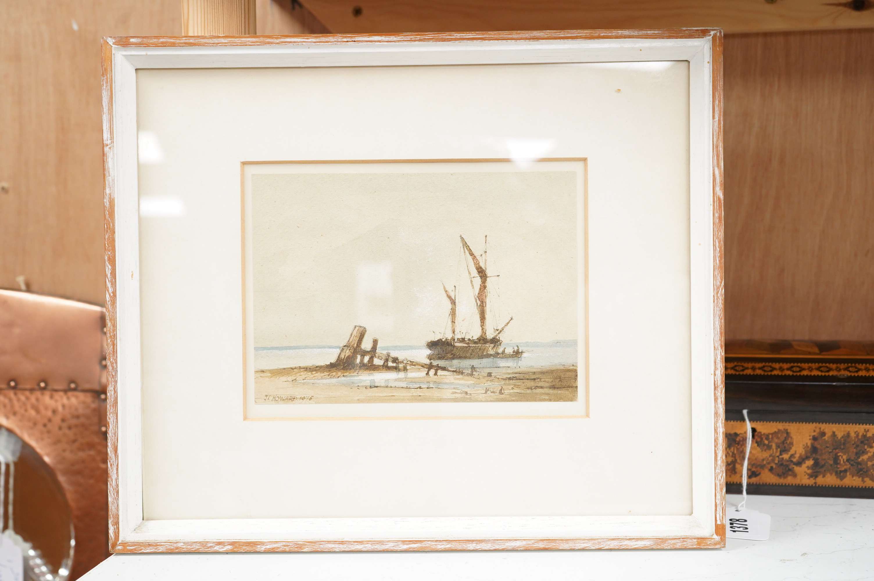 19th century English School, ‘An Austrian brig off Trieste’, watercolour, together with two other watercolours by J.C. Howard, one with Chichester House Gallery label verso, one with Appleby Brothers Ltd. label verso, la